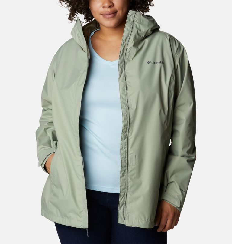 Columbia Arcadia II Jakke Dame Olivengrønne | Plus Size 16905C